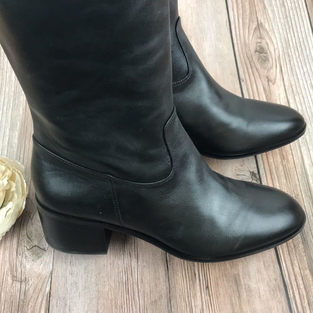 Michael Michael Kors Black Leather Boots - Picture 7 of 8
